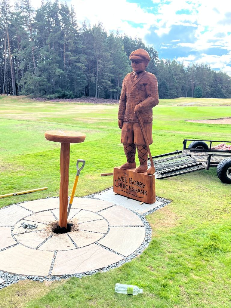 Building the Surrounding For Bobby’s&nbsp;Statue.